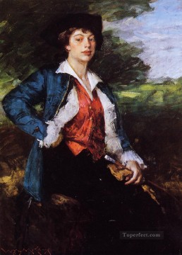 ウィリアム・メリット・チェイス Painting - ミス・L 別名イザベラ・ラスロップ ウィリアム・メリット・チェイス